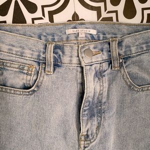 Sage Studio, high rise, wide leg jean, size Lg